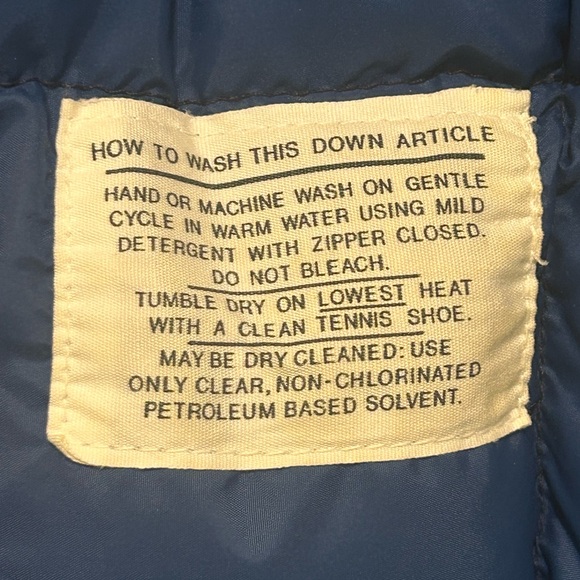 Vintage Miller Outerwear Ski Jacket Goose Down FauxFur Blue Quilted Puffer Sz 42 - Picture 8 of 15